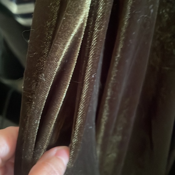 Unique Vintage Deep Olive Green Velvet Faux Box Devon Swing Drews 1X/16 - Picture 6 of 9